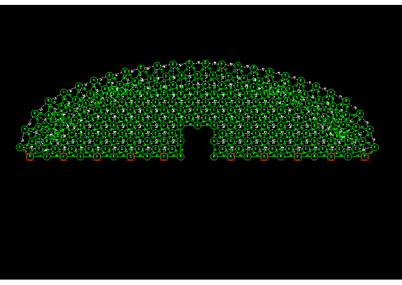 普兰店锡林浩特91跨，1000米长干煤棚网架设计